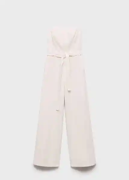 Enterizo Cally Blanco Talla M Mujer Mango