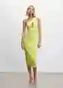 Vestido Twister Lima Talla L Mujer Mango