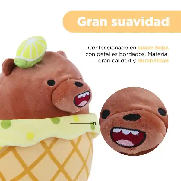 Peluche Oso Pardo Postre Limón Wbb Miniso