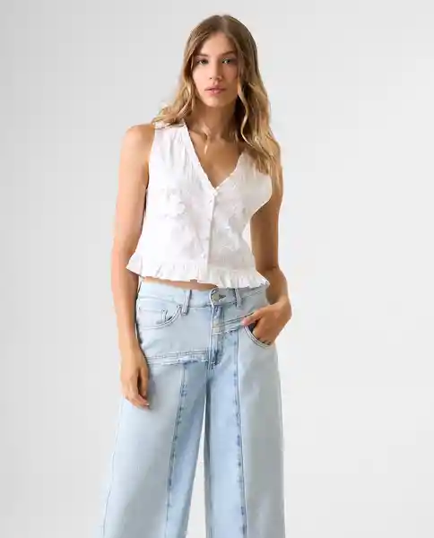 Camisa Mujer Blanco Talla M 612G008_BLA110601