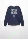 Sudadera America Niños Navy Talla 10 Mango