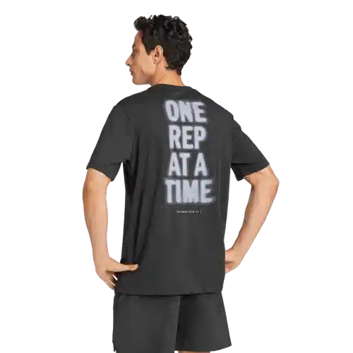 Adidas Camiseta Manga Corta Entrenamiento Hombre Negro Talla S