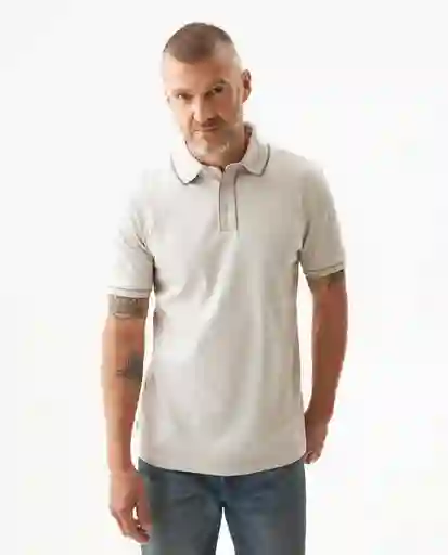 Camiseta Details Contrats Polo Beige Guijarro T S Chevignon