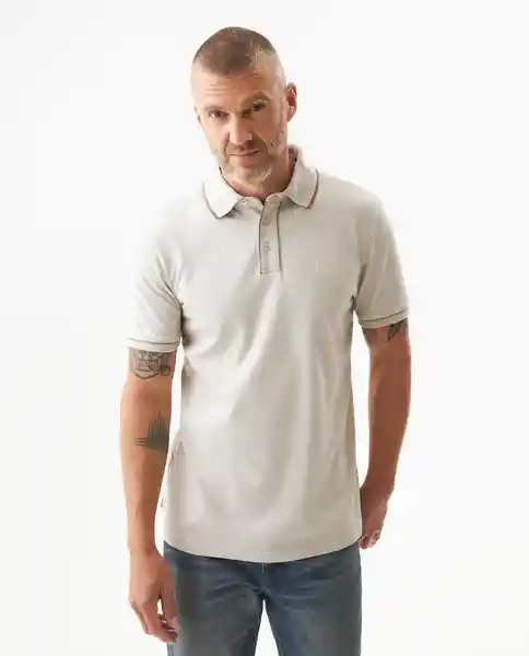 Camiseta Details Contrats Polo Beige Guijarro T S Chevignon