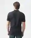 Camiseta Polo Muscle Negro Sombrío Ultraoscuro T XS Chevignon