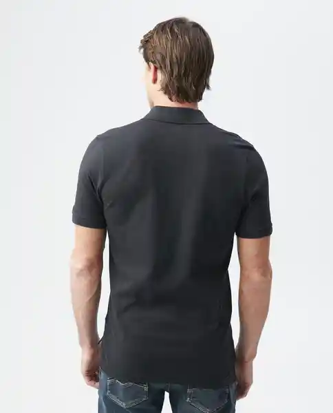 Camiseta Polo Muscle Negro Sombrío Ultraoscuro T XS Chevignon