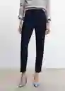 Pantalón Formal Navy Talla 46 Mujer Mango