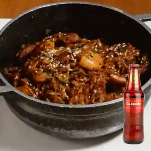 Combo Arroz Chaufa Mixto + Club col. Roja 330ml