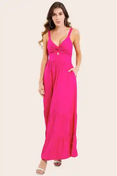 Vestido Manila Color Fucsia Talla M Ragged