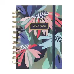 Libreta A5 Dazzling World Floral Oscuro Rayado 100 Hojas Miniso