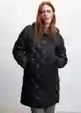 Anorak Gamba Negro Talla 18 Mujer Mango