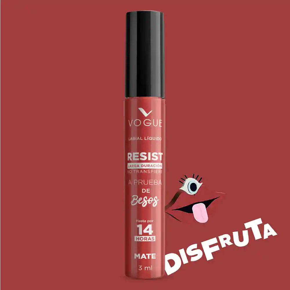 Labial Líquido Vogue Resist Disfruta 3ml