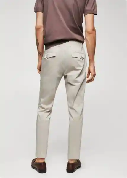 Pantalón Yeco Piedra Talla 44 Hombre Mango