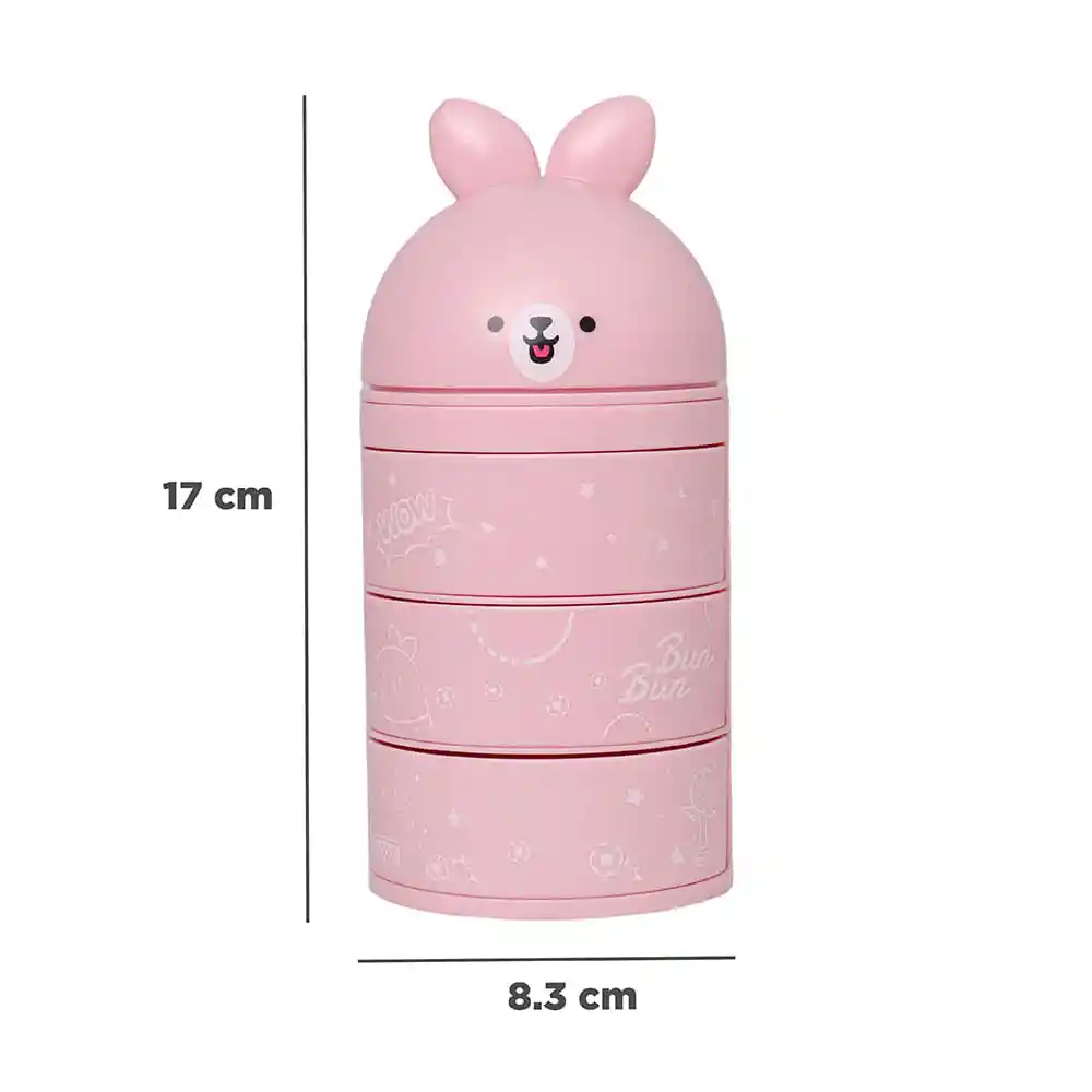 Miniso Organizador Plástico Escritorio Mini Bun Bum Conejo