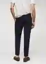 Pantalón Milano Navy Talla 38 Hombre Mango