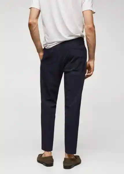 Pantalón Milano Navy Talla 38 Hombre Mango