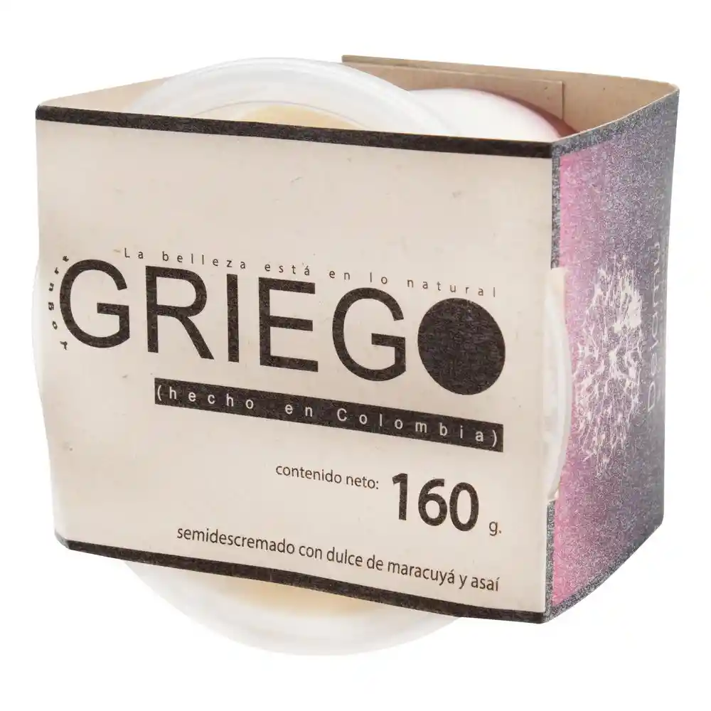 Yogurt Griego Deja-Mu Con Dulce Asai 1 U