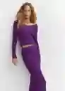 Jersey Olimpica Morado Talla XL Mujer Mango