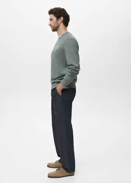 Buzo Sudadera Seoul Verde Talla M Hombre Mango