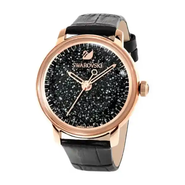 Reloj Crystalline Hours Mujer Negro 5295377 Swarovski