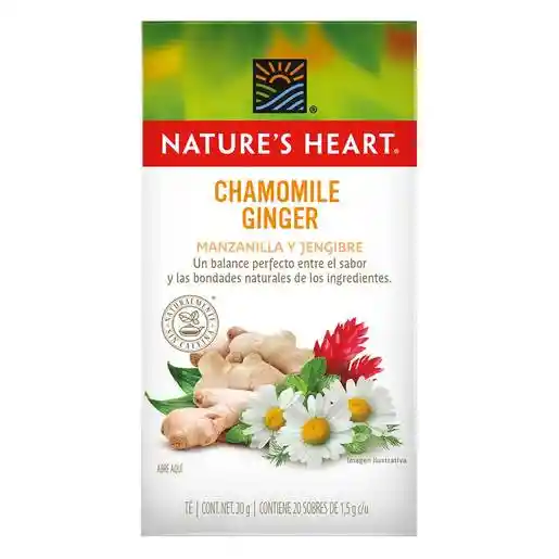 Natures Heart Té de Manzanilla y Jengibre