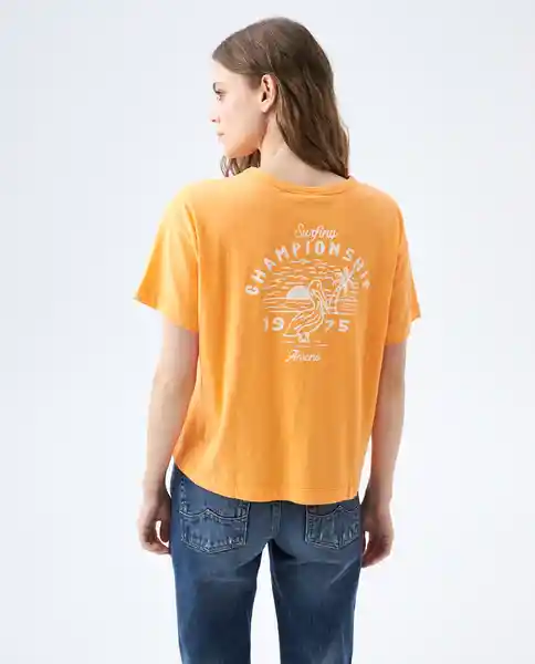  Camiseta Mujer Naranja Talla Xs 602E013 AMERICANINO 