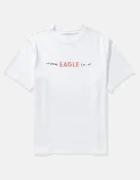 Camiseta Hombre Blanco Talla: MEDIUM 4423100 American Eagle