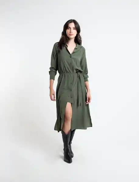 Vestido Cabo Verde Oscuro Talla L Naf Naf