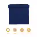 Organizador de Tela Plegable Cuadrada Azul Miniso