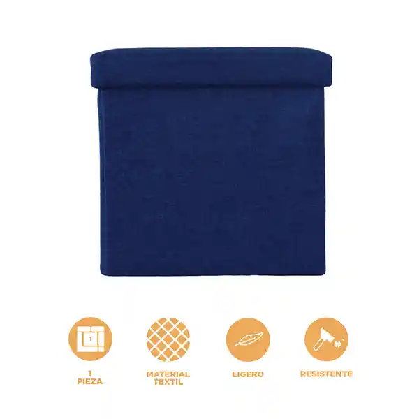 Organizador de Tela Plegable Cuadrada Azul Miniso