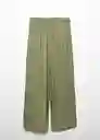 Pantalón Mari-H Mujer Khaki Talla L Mango