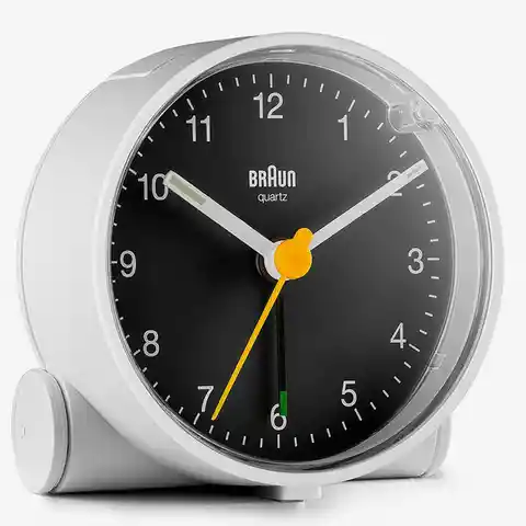 Braun Reloj Despertador Clásico Bc1wb Blanco