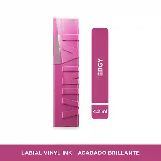 Labial Líquido Maybelline SuperStay Vinyl Ink EDGY 165