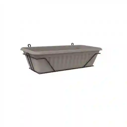 Nativa Jardinera Venezia Balcón Gris 45 cm