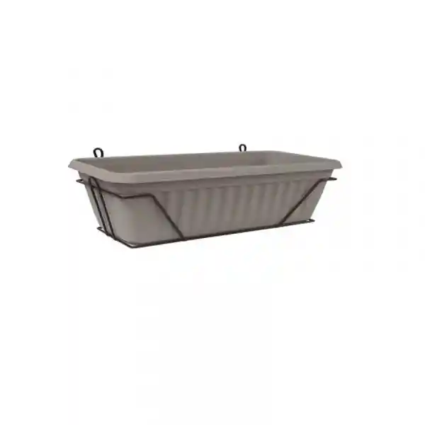 Nativa Jardinera Venezia Balcón Gris 45 cm