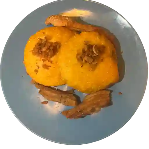 Arepa de huevo con chicharrón