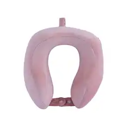 Almohada Viaje en Forma de u de Espuma Viscoelastica Rosa Miniso