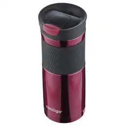 Contigo Termo Byron Acero Snapseal Con Grip Rojo 591 mL