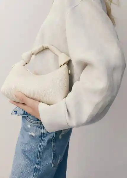 Bolso P Kenda Off White Talla 99 Mujer Mango