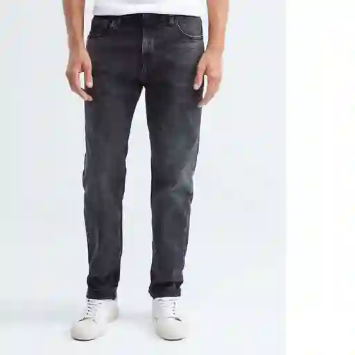 Straight Fit-morrison Gris Grafito Ultraoscuro Talla 28/32 Hombre Chevignon