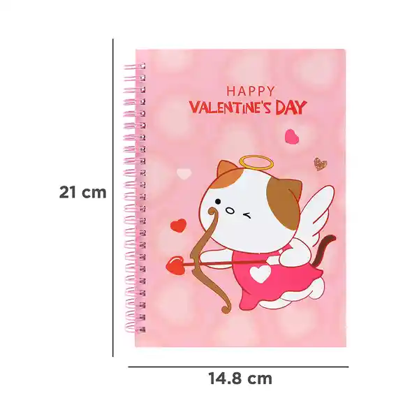 Cuaderno Pink Romance Argollado Serie Mini Family Rosa Miniso