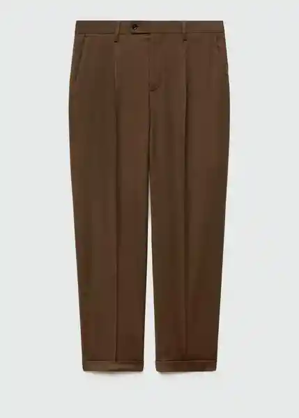 Pantalón Boston-i Marron Talla 38 Hombre Mango