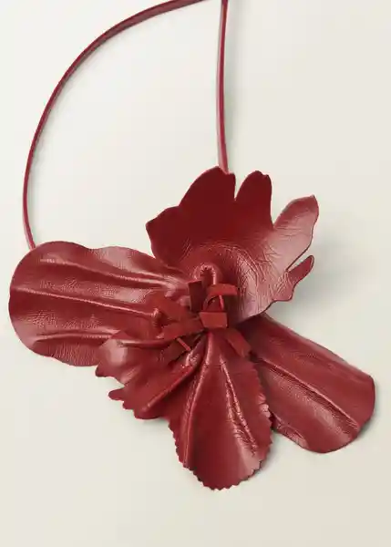 Cinturón Selene Rojo Talla M Mujer Mango