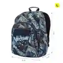 Morral Juvenil Porta Pc 14" Acuarela Gris