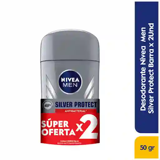 Nivea Men Pack Desodorante Silver Protec x2