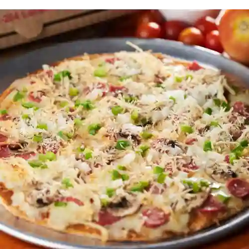 Pizza Vegetariana en Salsa Blanca