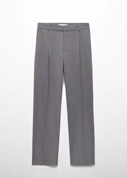 Pantalón Cesi Mujer Gris Talla 48 Mango