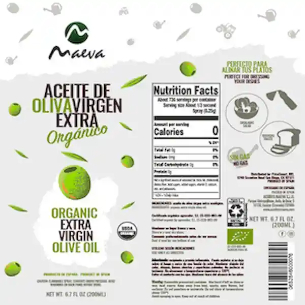 Maeva Aceite de Oliva Virgen Extra Ecológico Spray Bio