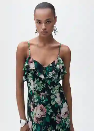 Vestido Volare Negro Talla S Mujer Mango