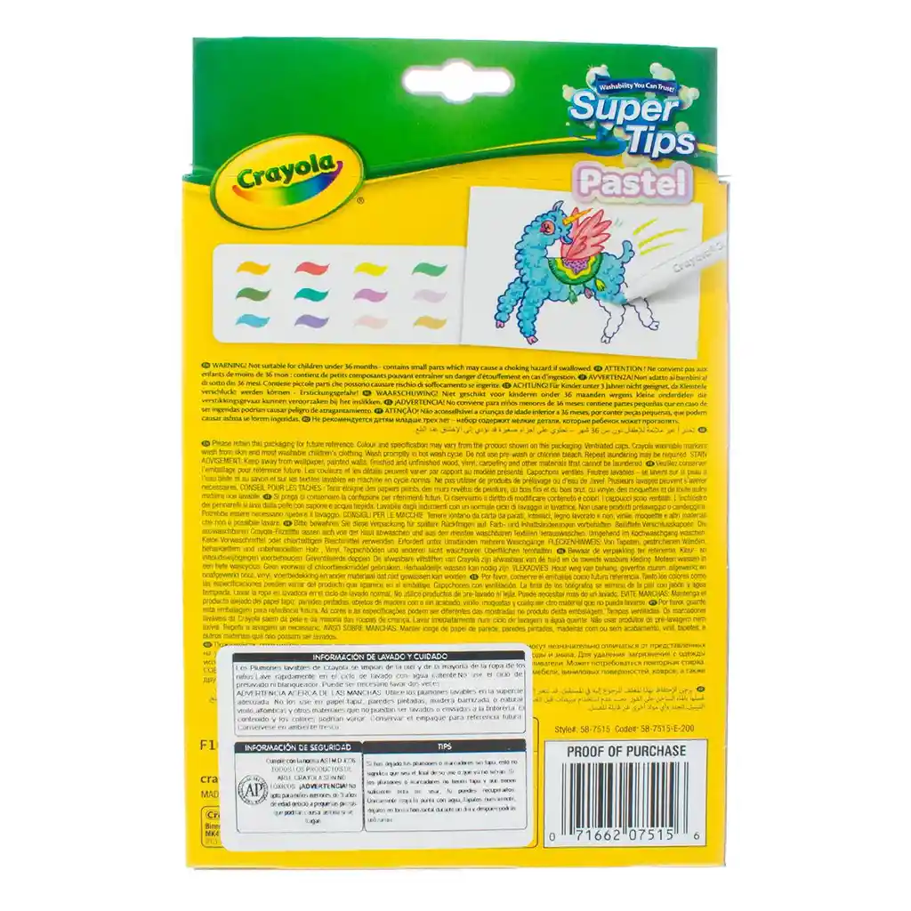 Crayola Plumón Super Tips Pastel
